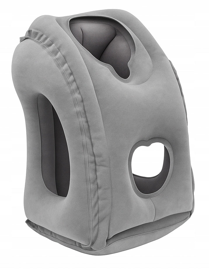 INFLATABLE TRAVEL PILLOW FOR CAR TRAIN PLANE COMFORTABLE NON-SLIP