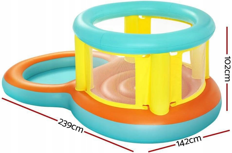 INFLATABLE WATER TRAMPOLINE PLAYGROUND SWIMMING POOL JUMTOPIA BESTWAY 239x142 CM Brand Bestway