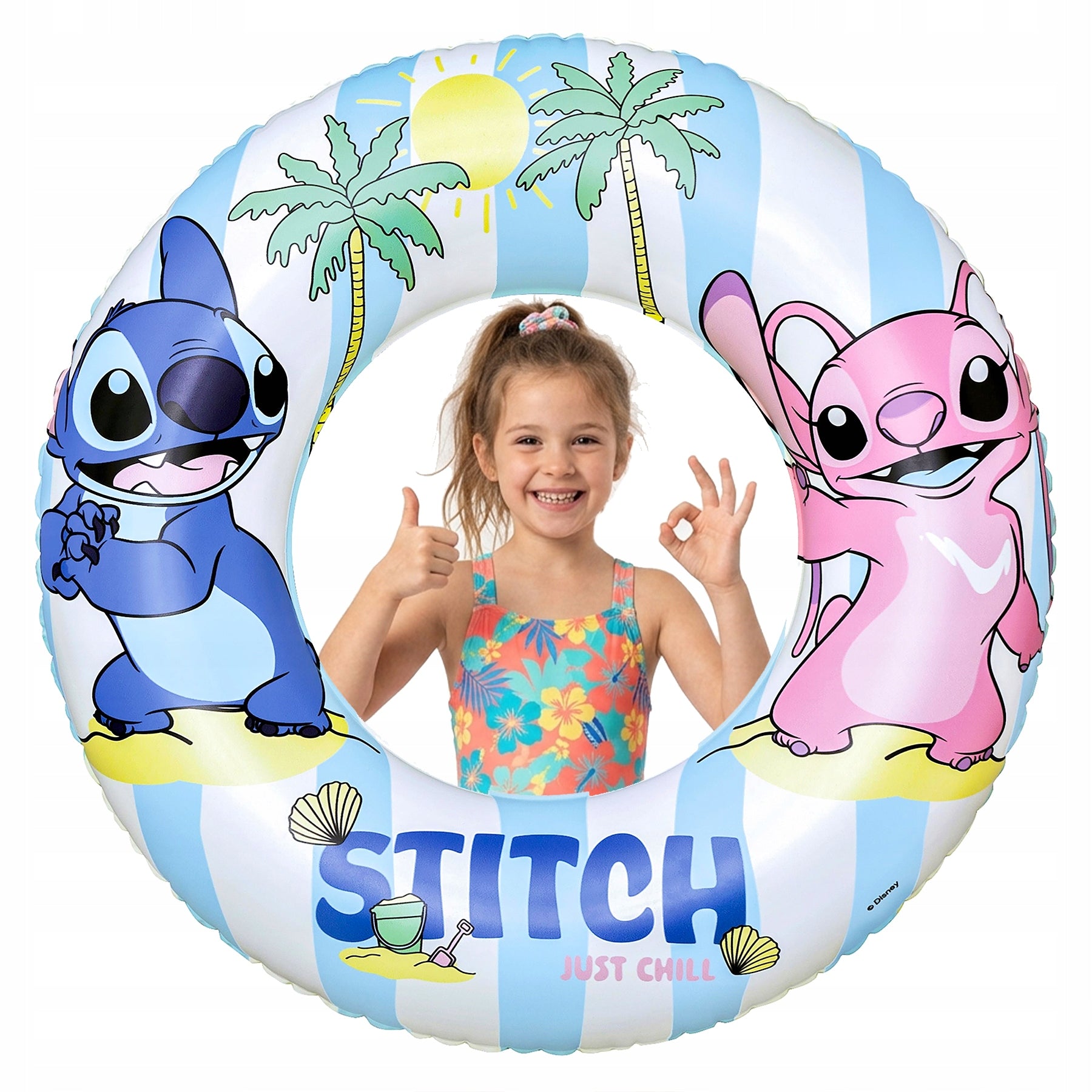 INFLATABLE WHEEL FOR SWIMMING BEACH WHEEL FOR SWIMMING POOL CHILDREN'S SEA FOR CHILDREN Color multicolor