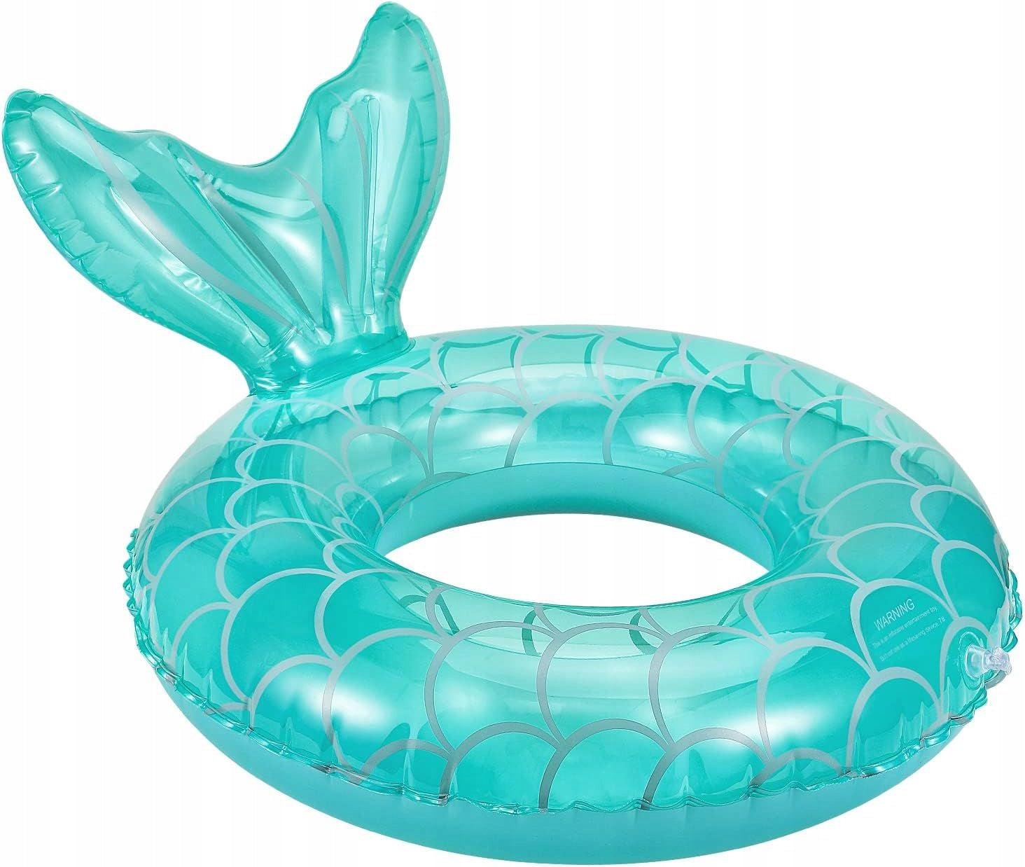 INFLATABLE WHEEL FOR SWIMMING FOR CHILDREN MATTRESS CIRCLE 60 cm MERMAID BLUE Color blue