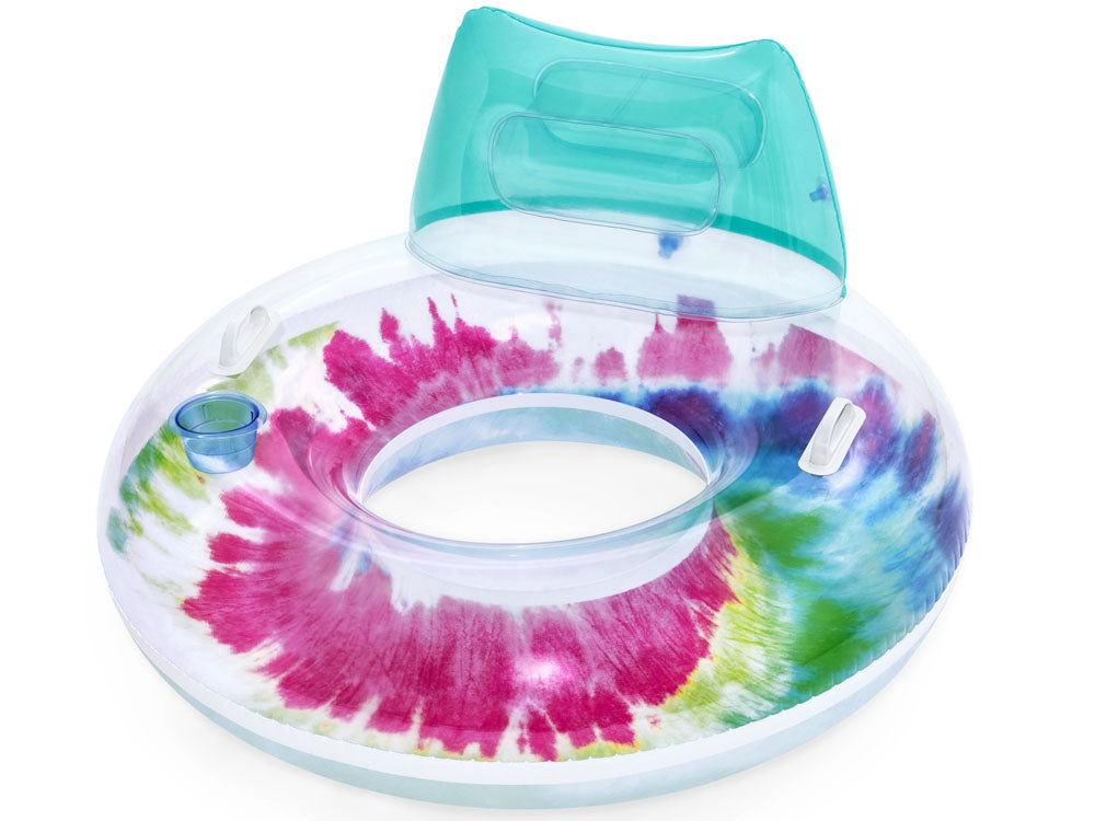 INFLATABLE WHEEL FOR SWIMMING POOL WATER BEACH PONTOON WITH BACKREST HANDLE 118 cm Manufacturer code MA2820