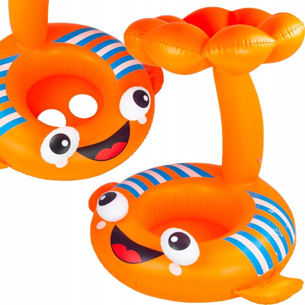 INFLATABLE WHEEL WITH SEAT AND VISOR PONTOON FOR CHILDREN TO SWIM