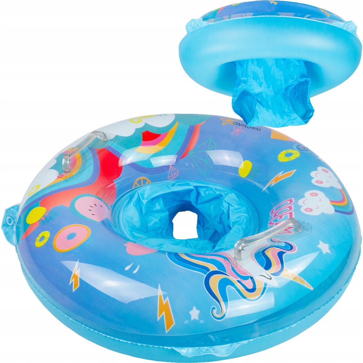 INFLATABLE WHEEL WITH SWIMMING SEAT CHILDREN'S CIRCLE BLUE CHILDREN