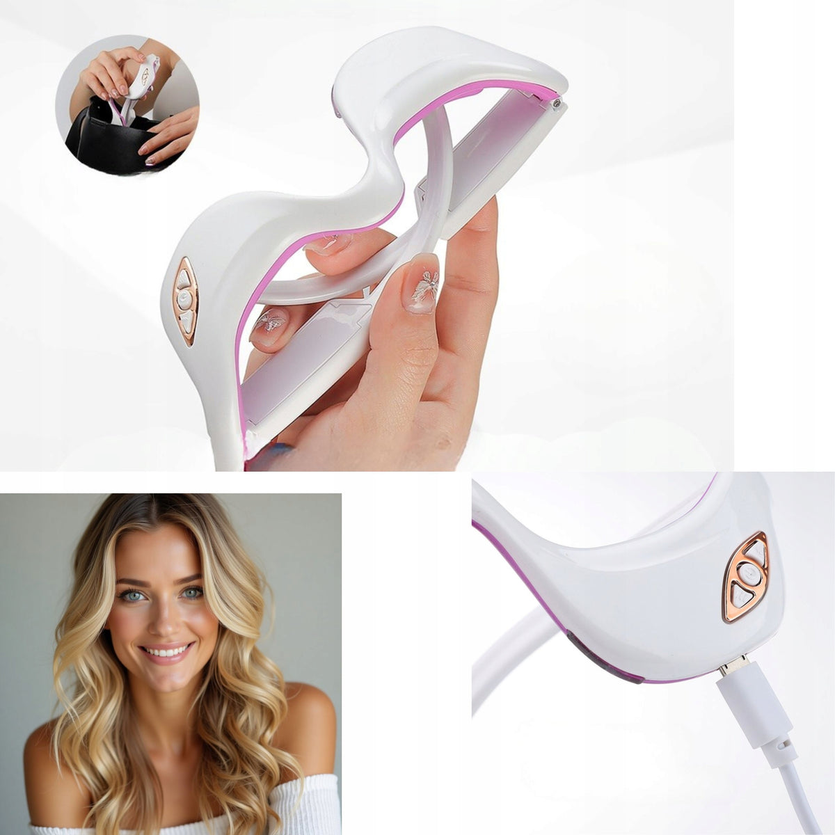 INFRARED EYE MASSAGER MASSAGE DEVICE FOR TIRED EYES Manufacturer code MASAŻER DO OCZU PRZECIWZMARSZCZKOWY RELAKS