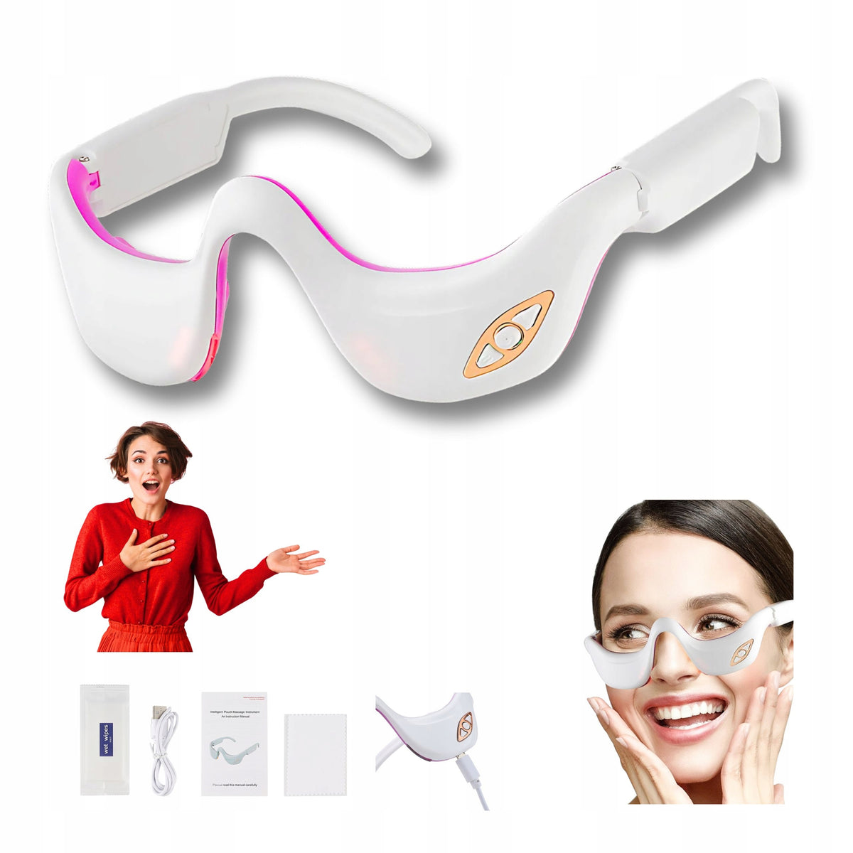INFRARED EYE MASSAGER MASSAGE DEVICE FOR TIRED EYES