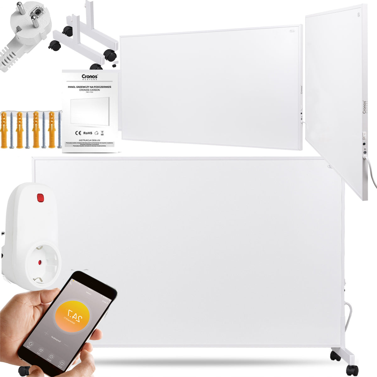 INFRARED HEATER INFRARED RADIANT THERMOSTAT WIFI CRONOS 800W