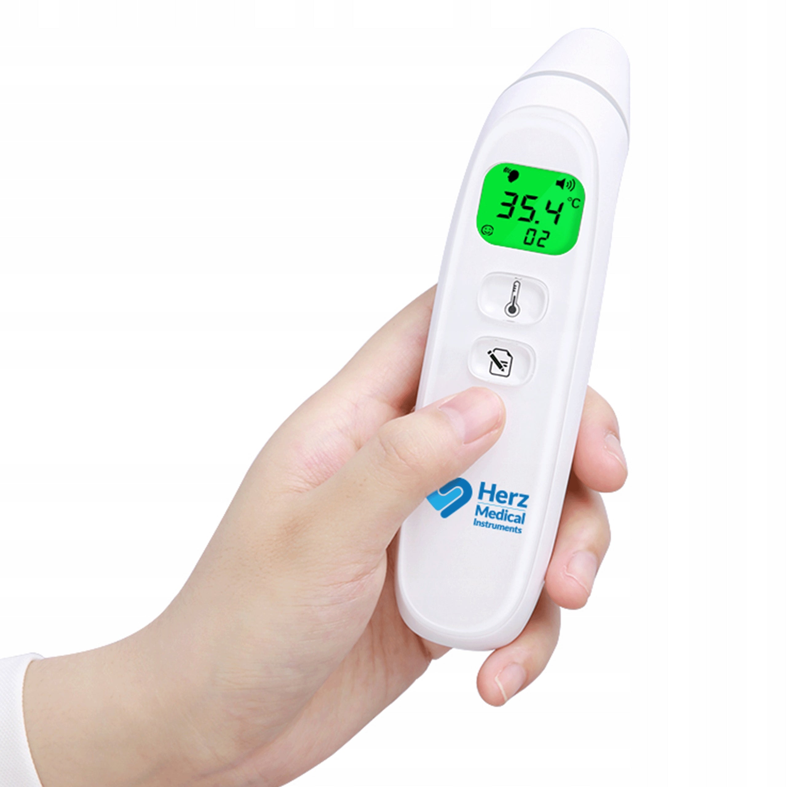 INFRARED LED MEDICAL NON-CONTACT THERMOMETER, FOREHEAD + EAR, 3 MODES Packaging status original