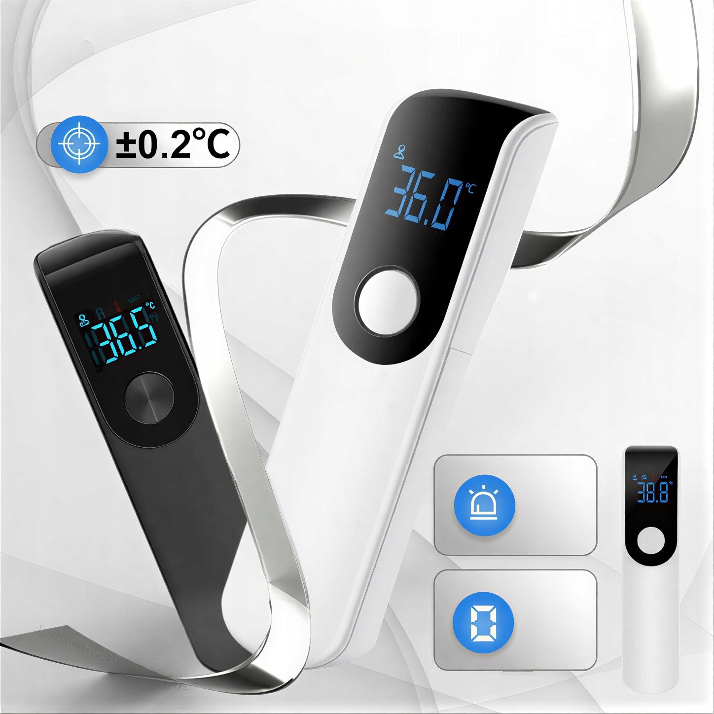 INFRARED NON-CONTACT ELECTRONIC THERMOMETER ACCURATE FAST MEASUREMENT Medical device no