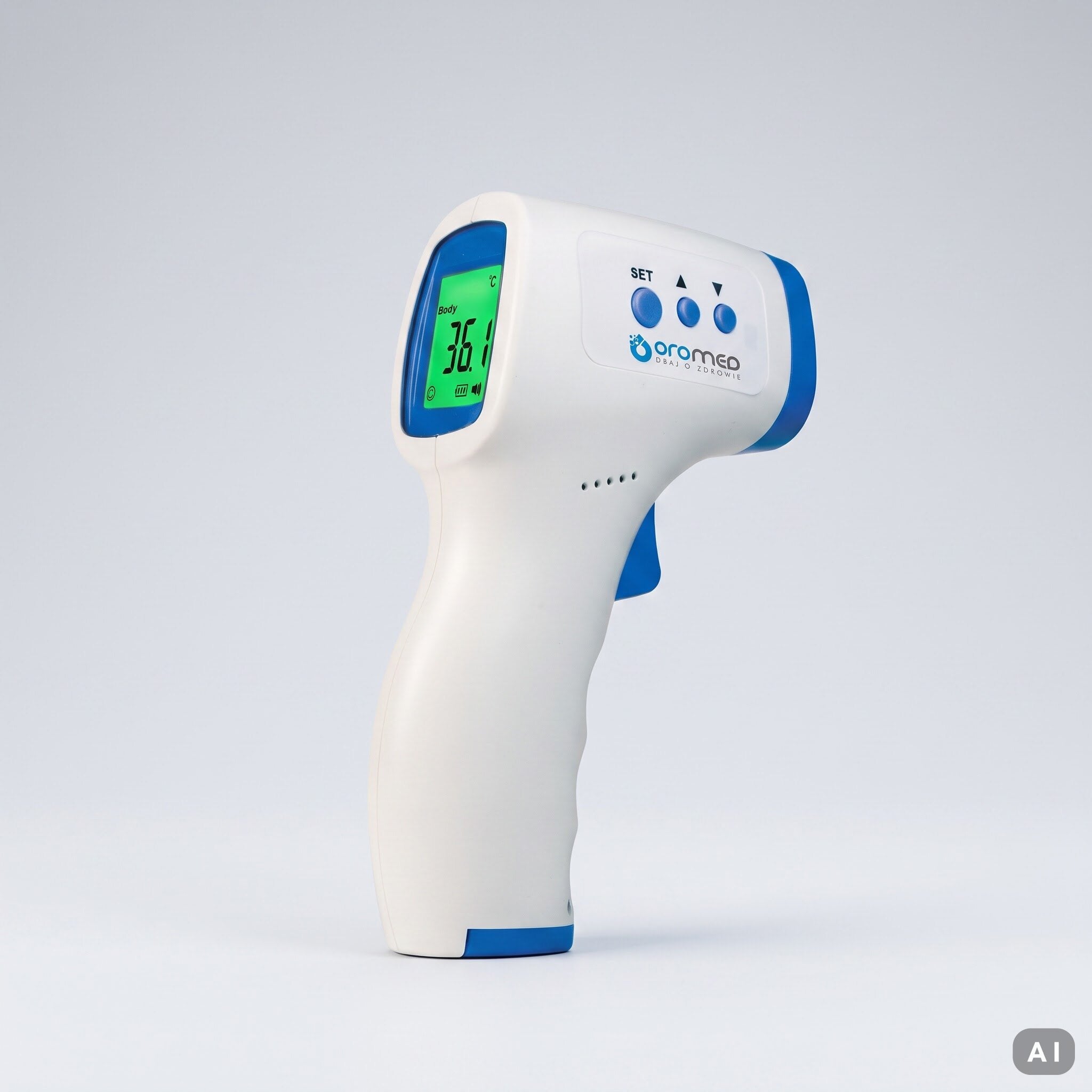 INFRARED NON-CONTACT THERMOMETER CHILDREN QUICK MEASUREMENT TRAVEL ALARM Packaging status original