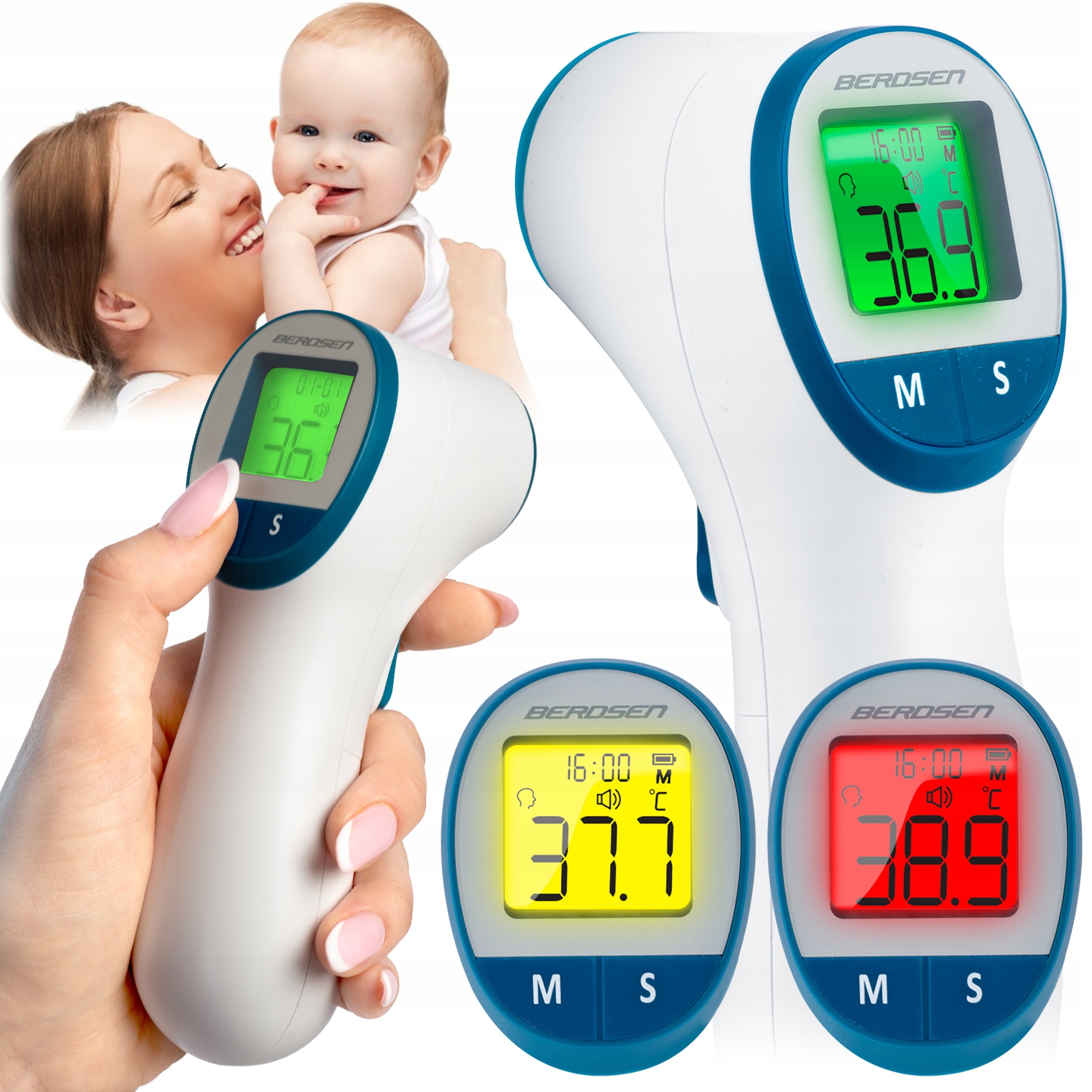 INFRARED NON-CONTACT THERMOMETER ELECTRONIC FEVER ALARM