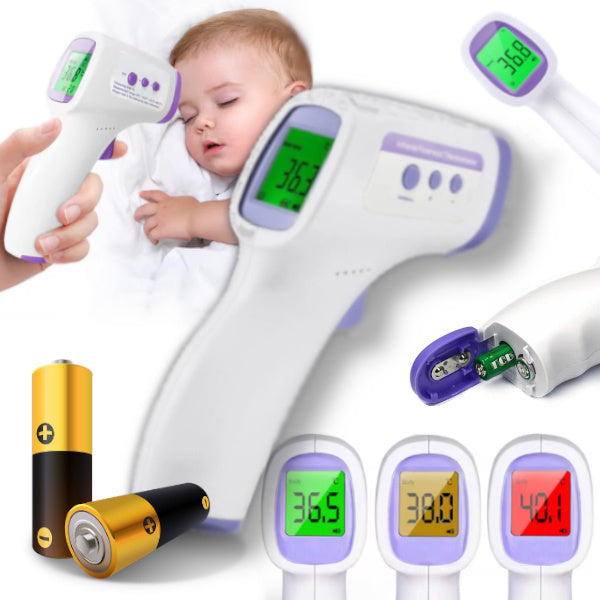 INFRARED NON-CONTACT THERMOMETER ELECTRONIC LCD ACCURATE WITH BATTERIES