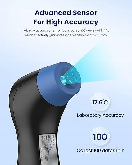 INFRARED NON-CONTACT THERMOMETER FEMOMETER DET-306 LCD BATTERY OPERATED Medical device no