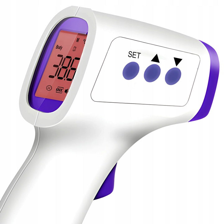 INFRARED NON-CONTACT THERMOMETER FOR CHILDREN AND ADULTS LCD 3G ACCURATE Manufacturer code NA PODCZERWIEŃ DZIECI I DOROSŁYCH TERMOMETR