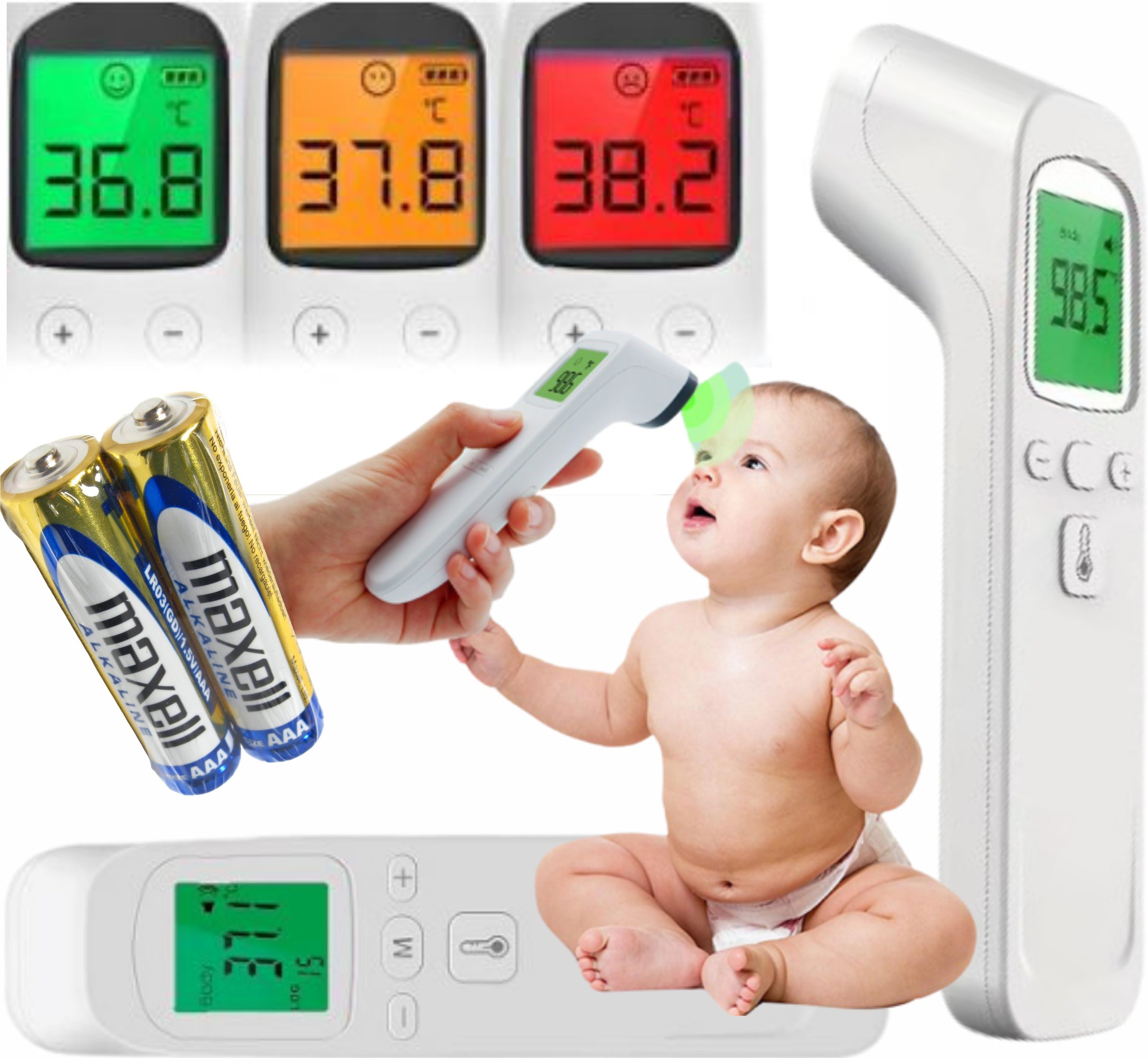 INFRARED NON-CONTACT THERMOMETER LCD DIGITAL ELECTRONIC ACCURATE 1s