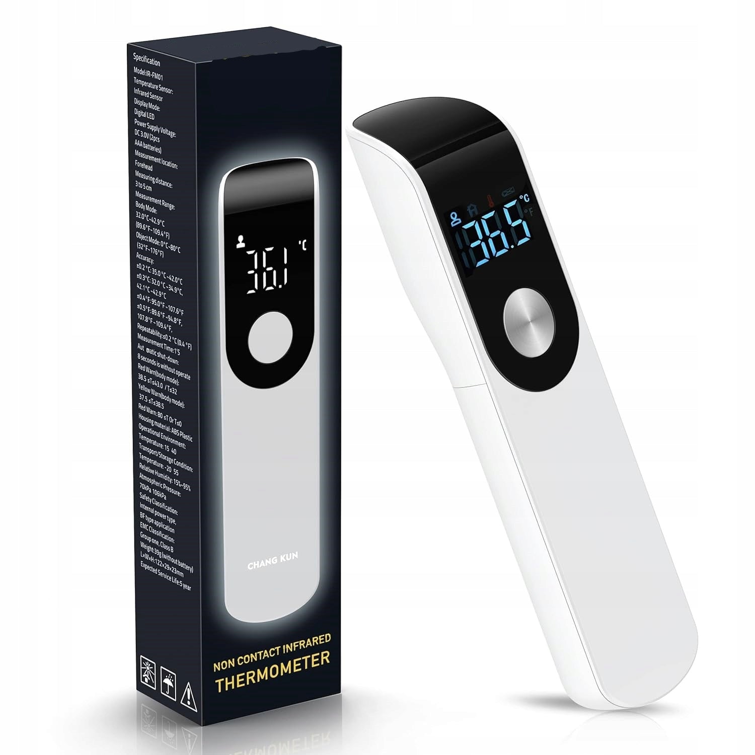 INFRARED NON-CONTACT THERMOMETER LCD ELECTRONIC POCKET SMALL