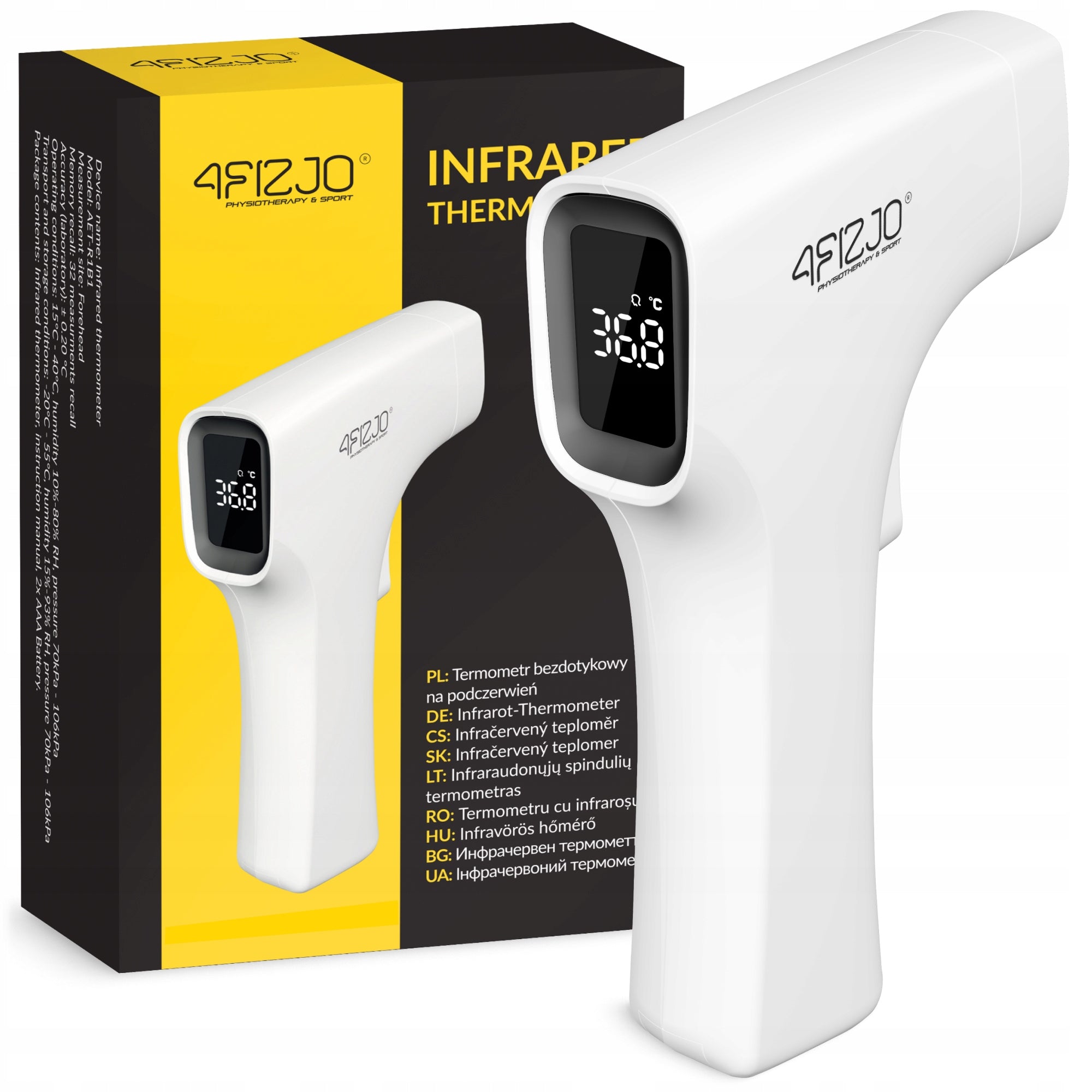 INFRARED NON-CONTACT THERMOMETER MEDICAL ALARM ACCURATE PRO