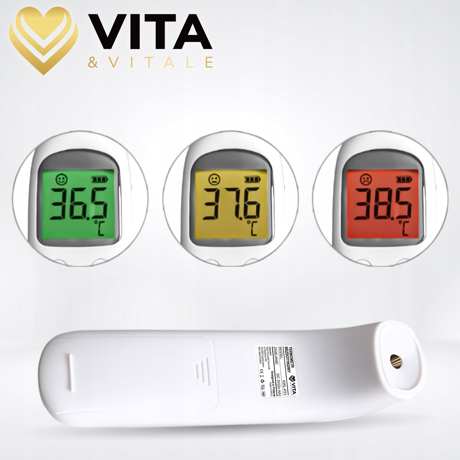 INFRARED NON-CONTACT THERMOMETER MEDICAL FEVER ALARM Packaging status original