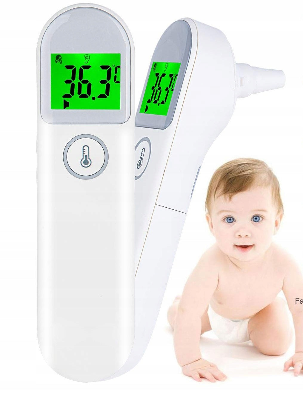 INFRARED NON-CONTACT THERMOMETER MEDICAL LCD ELECTRONIC ACCURATE EAN (GTIN) 5908275916970
