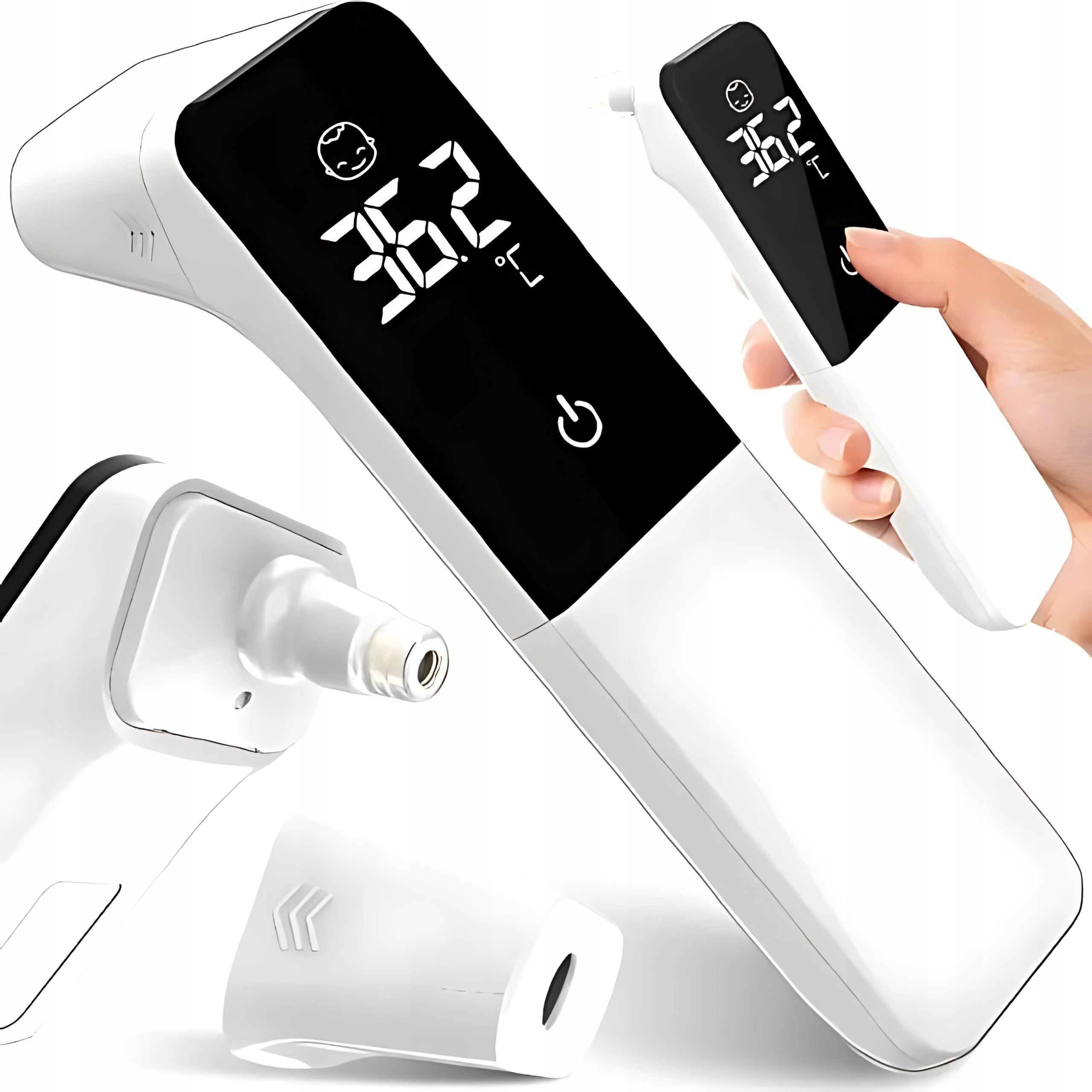 INFRARED NON-CONTACT THERMOMETER MEDICAL LCD FEVER ALARM FOR EAR