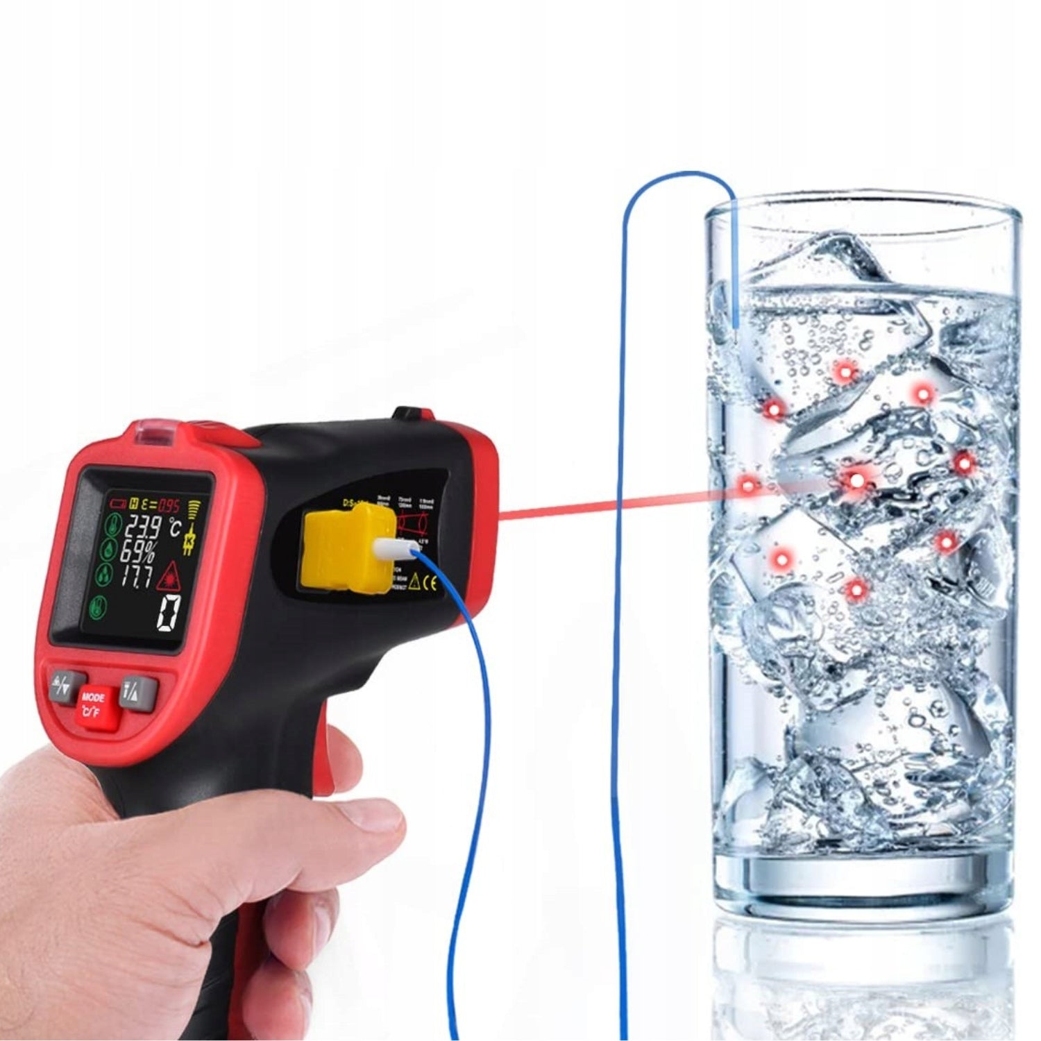INFRARED PYROMETER NON-CONTACT INFRARED THERMOMETER +thermopara -50+650°C Manufacturer code WT323C