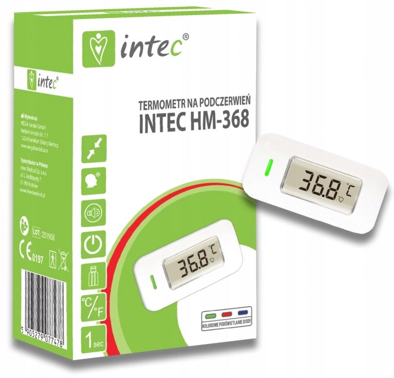 INFRARED THERMOMETER INTEC MEASUREMENT IN 1 SECOND EAN (GTIN) 4715139610025