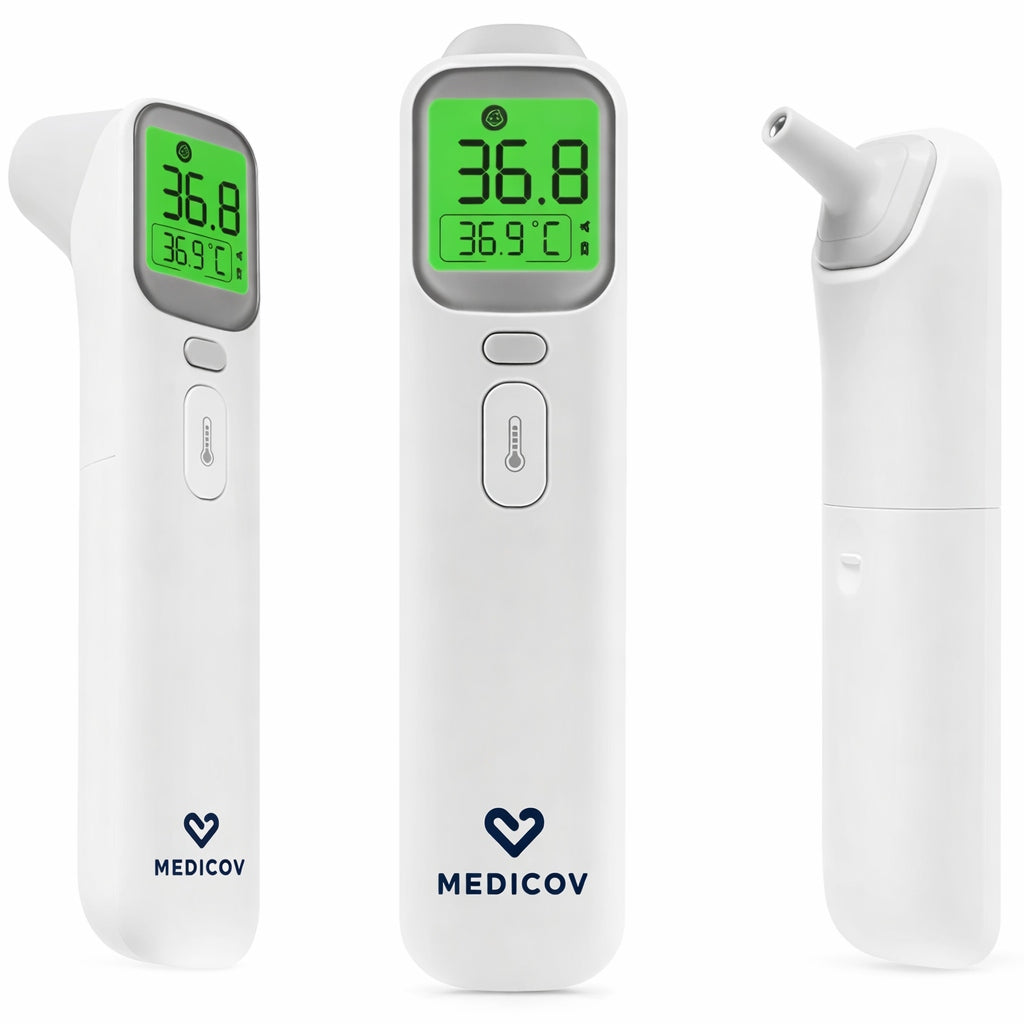 INFRARED THERMOMETER NON-CONTACT MEDICOV BLUETOOTH MEDICAL FOREHEAD EAR Medical device yes