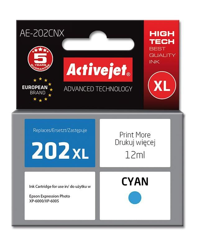 INK ACTIVEJET 202XL FOR EPSON XP-6000 XP-6005 XP-6100 XP-6105 BLUE Manufacturer ActiveJet
