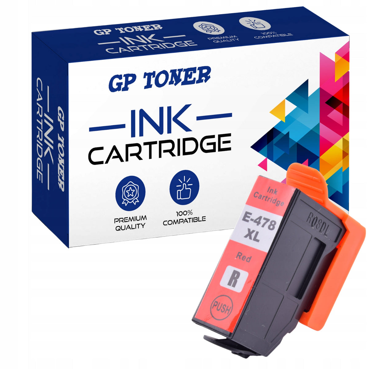 INK CARTRIDGE FOR PRINTER EPSON 478XL EXPRESSION PHOTO HD XP15000 RED REPLACEMENT