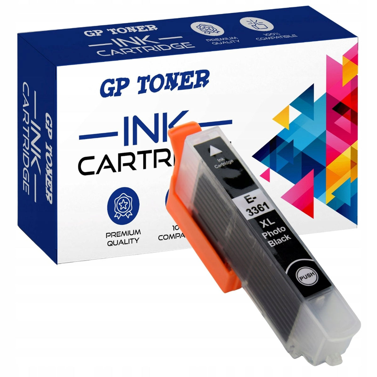 INK CARTRIDGE FOR PRINTER EPSON XP-530 XP630 635 XP830 XP900 33 XL T3361 PHOTO BLACK