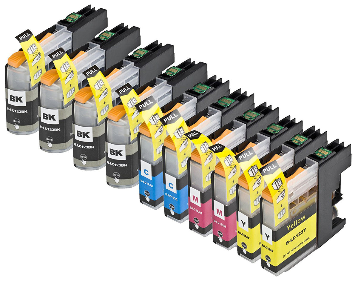 INK CARTRIDGES FOR BROTHER PRINTER DCP-J132W DCP-J152W DCP-J552DW DCP-J752DW LC123
