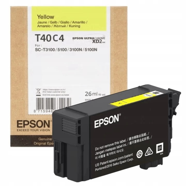 INK EPSON T40C4 YELLOW C13T40C440 ORIGINAL