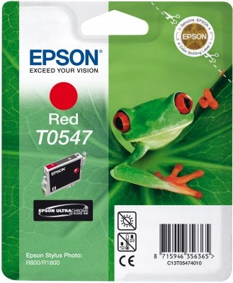 INK ORIGINAL EPSON T0547 RED R800 R1800 Manufacturer Epson