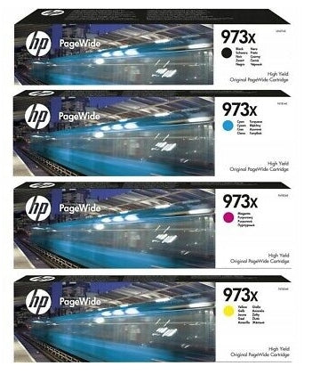 INK SET 4x HP 973X black L0S07AE + colours