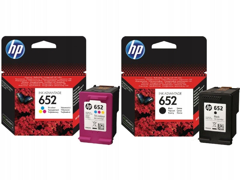 INK SET HP 652 BLACK+ COLOUR F6V25AE/F6V24AE