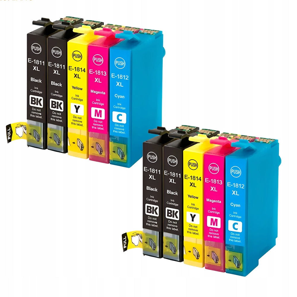 INKS 10PCS T1811 XL FOR EPSON XP205 XP212 XP215 XP305 XP312 XP405 XP315