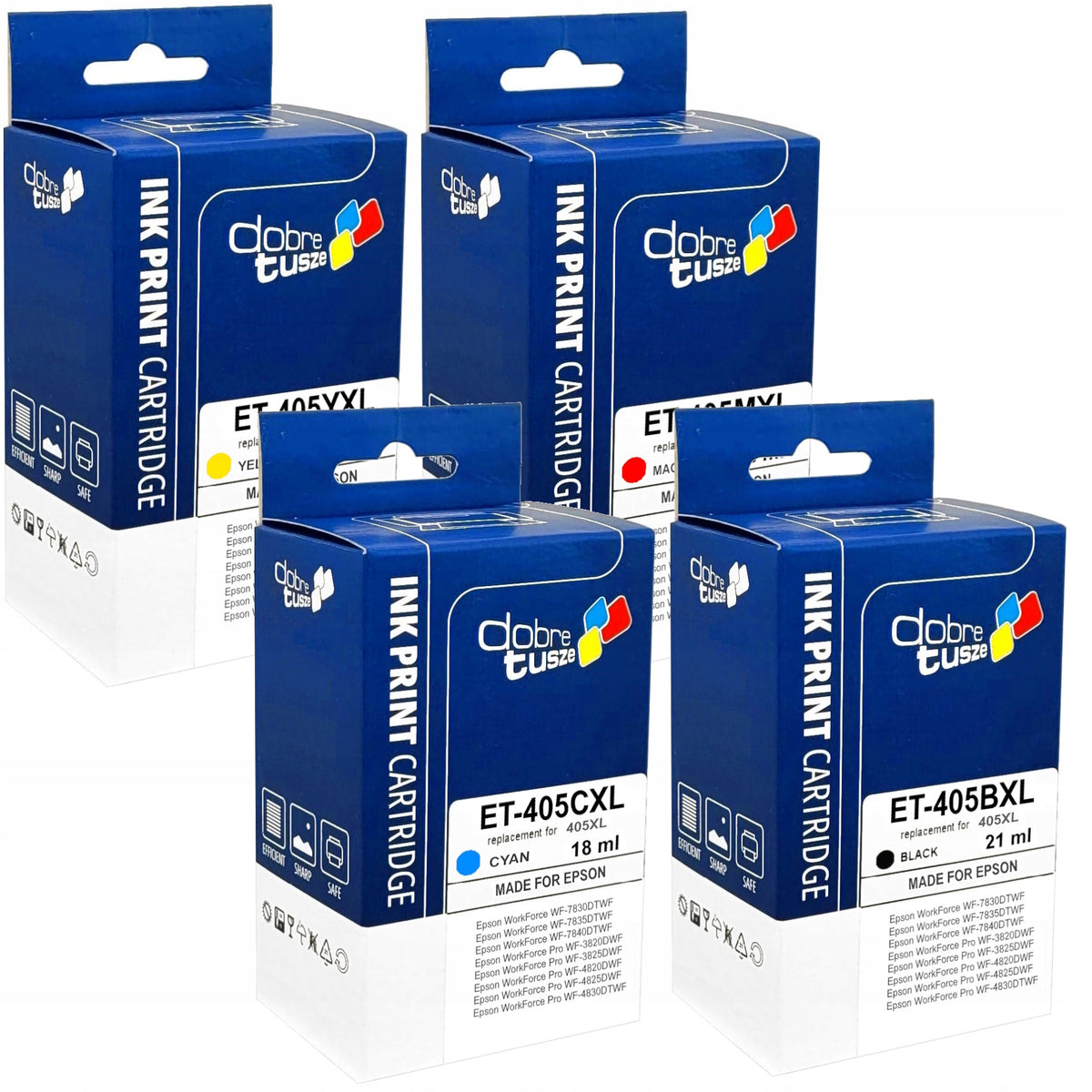 INKS FOR EPSON Pro WF-4825DWF WF-4830DTWF WF-7830DTWF 7835DTWF WORKFORCE