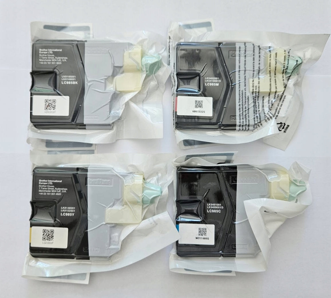 INKS ORIGINAL BROTHER LC-985 SET NEW