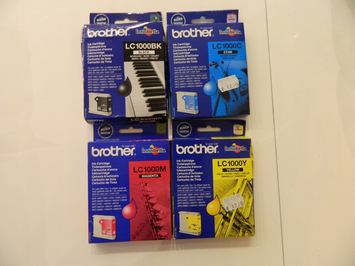 INKS ORIGINAL BROTHER LC1000 CMYK 4PCS