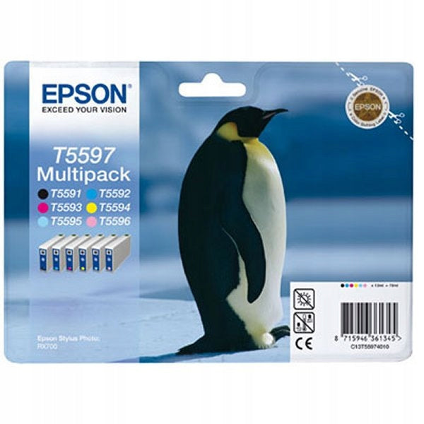 INKS ORIGINAL EPSON T5597 6PACK RX700 T5591