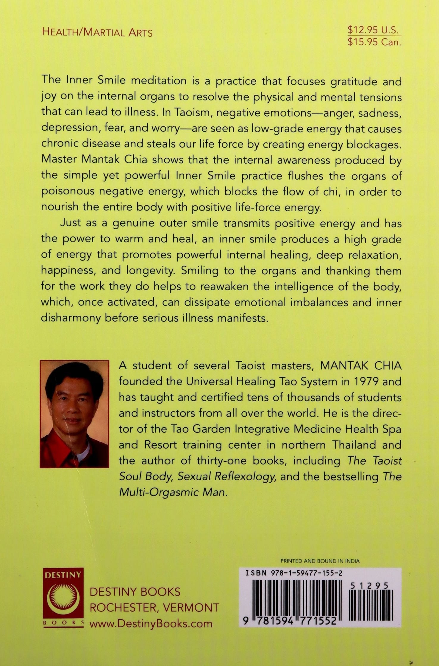 Inner Smile: Increasing Chi through the Cultivation of Joy