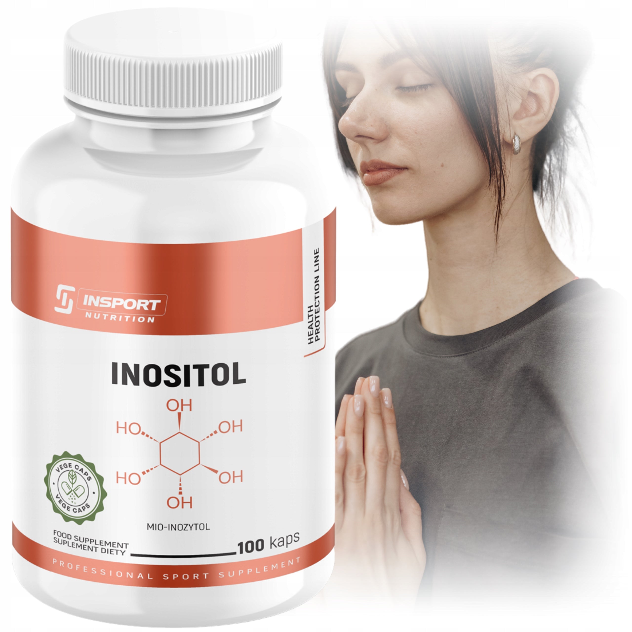 INOSITOL 750mg 100 kap MIO INOSITOL Vitamin B8 MEMORY | INSPORT