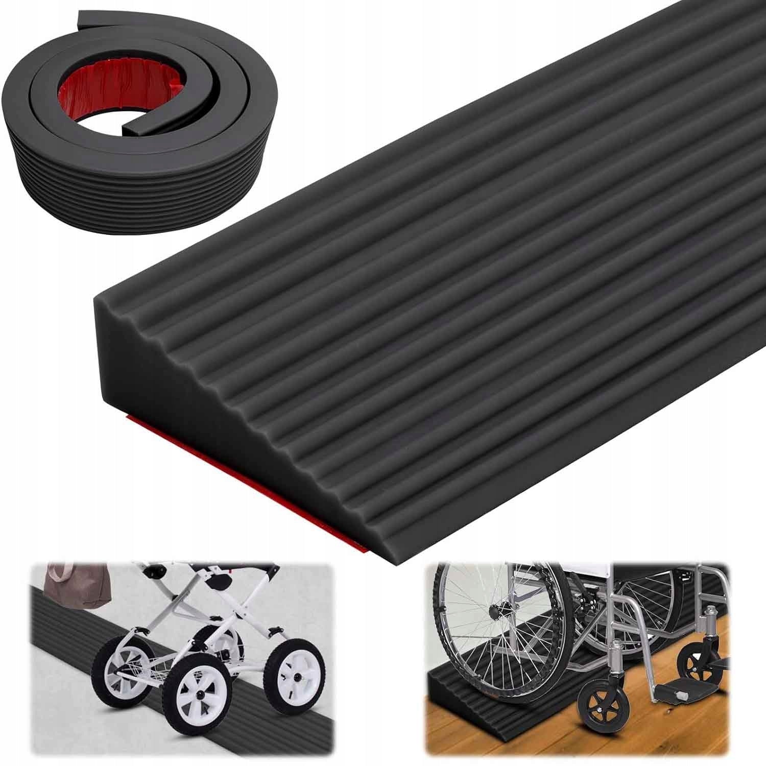 INPUT RAMP WHEEL DRIVEWAY THRESHOLD WASHER RUBBER 100*6*2 cm Brand no brand