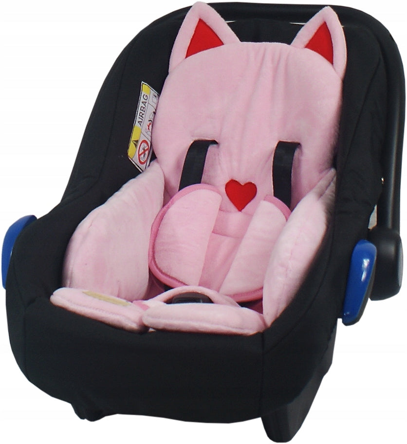 INSERT FOR CAR SEAT KITTEN CLAW PINK