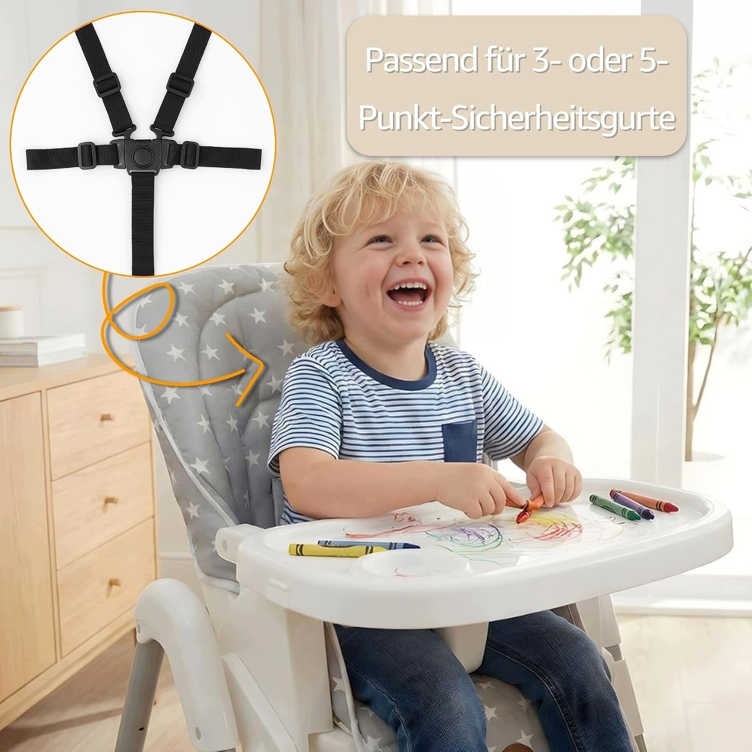 INSERT FOR HIGHCHAIR POLYESTER WITH GIRAFFE MOTIF Brand Tots