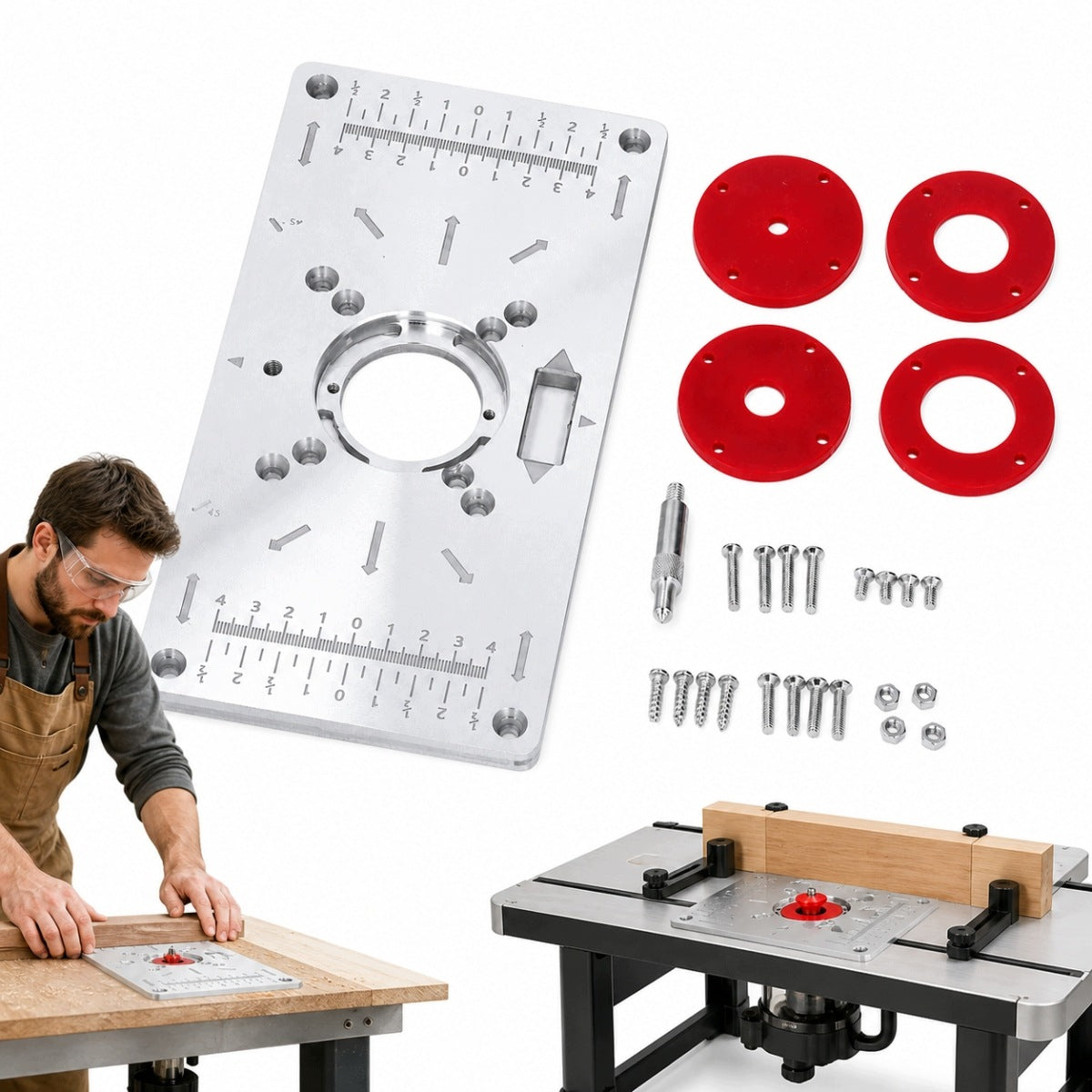 INSERT PLATE TABLE TOP FOR MILLING MACHINE TABLE INSERT FOR WOODWORKING