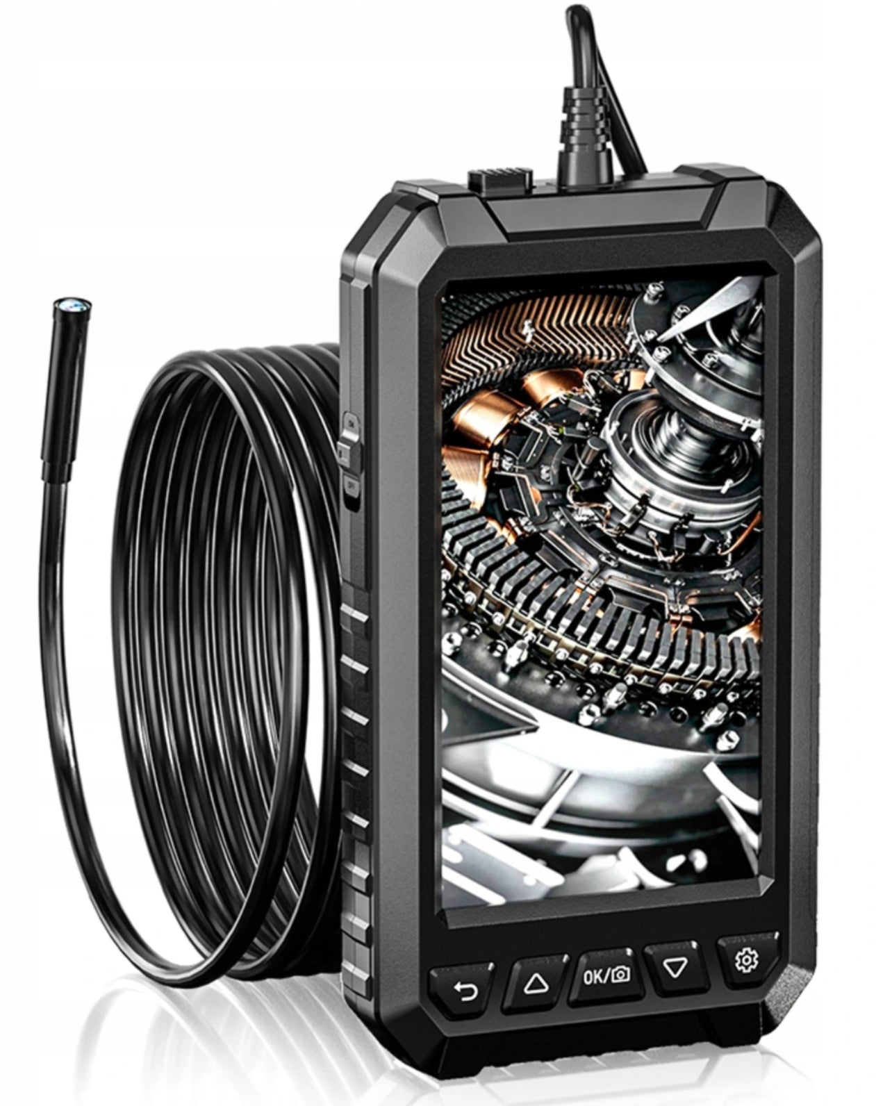INSPECTION CAMERA ENDOSCOPE 5" 6LED 1080p 8mm 5m