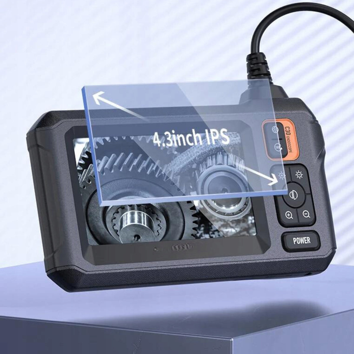 INSPECTION CAMERA ENDOSCOPE 5M FULL HD 4.3" LED CMOS 1080p WORKSHOP 8mm Brand no brand