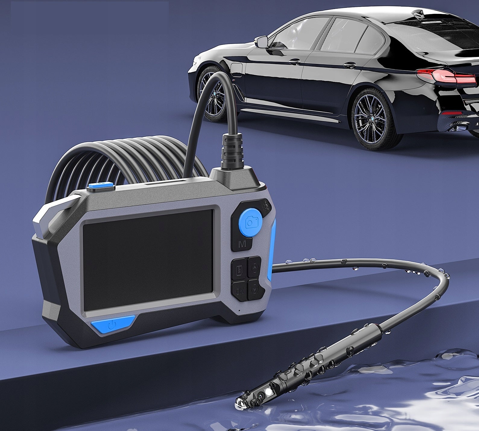 INSPECTION CAMERA ENDOSCOPE DUAL ROTATING 2 CAMERAS 2xFULLHD 5M P120 Manufacturer code Endoskop P120 DUAL obrotowy 5m V1