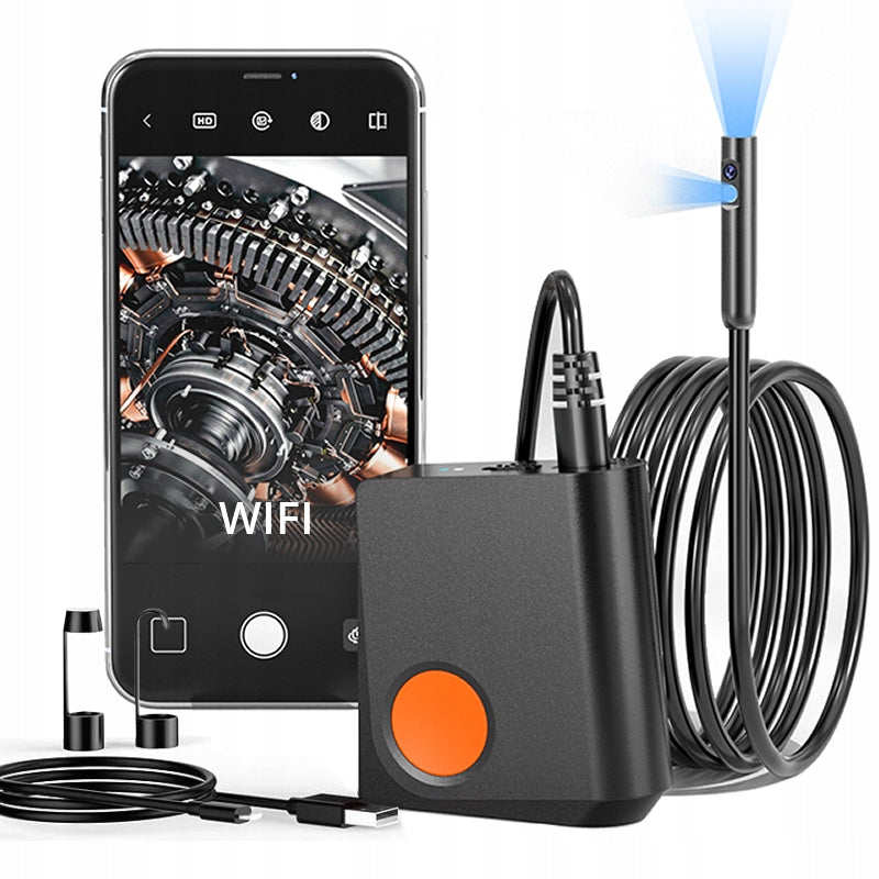 INSPECTION CAMERA ENDOSCOPE WiFi Android iOS DUO LED WORKSHOP 5m CABLE