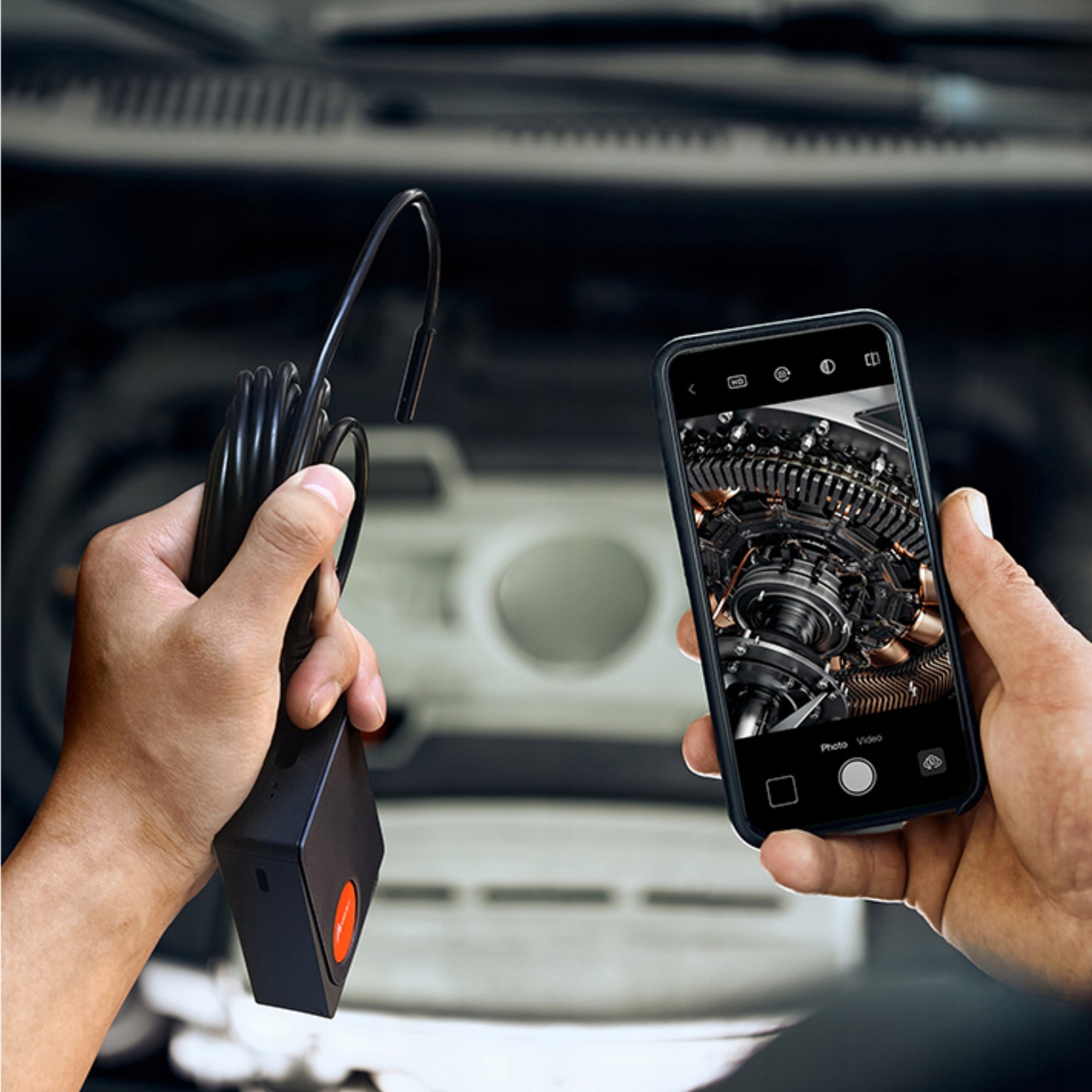 INSPECTION CAMERA FOR PHONE WiFi DUO WORKSHOP ENDOSCOPE ANDROID FOR PIPES Brand Benetech